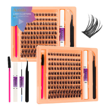 Segmented Eyelashes Orange 50 Strips
