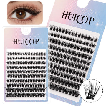 Huicop 80-Piece Fishbone Eyelash Display Card
