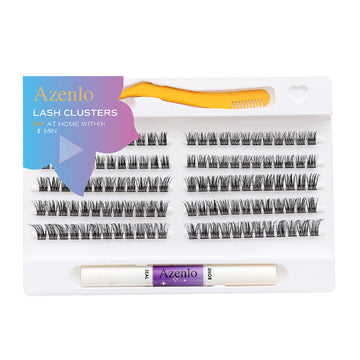 50 Pcs Fluffy Cluster Lashes – White Box Packaging
