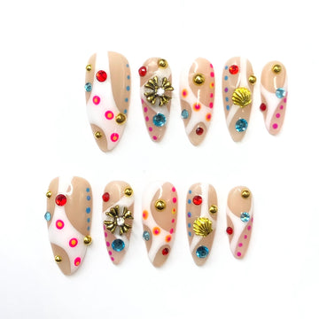 SOFT NUDE – Almond Press-On Nails