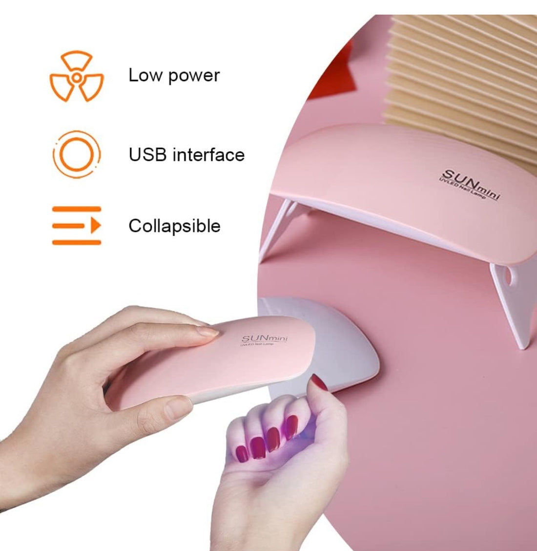 MiniGlow Mouse Light – Pink & White