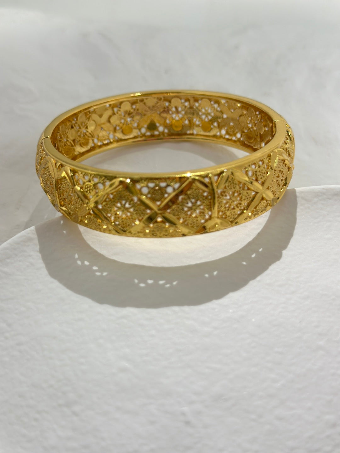 Golden Star Lattice Bangle SZ02